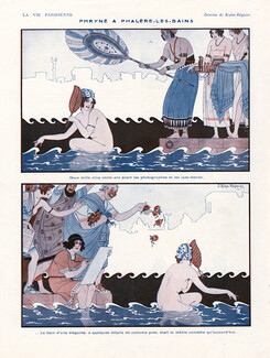 Joseph Kuhn-Régnier 1922 "Le Bain d'une élégante" Phryné, Nude, Bathing Beauty