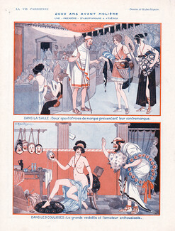 Joseph Kuhn-Régnier 1922 "Dans les Coulisses, La grande Vedette" Avant Molière, Aristophane à Athènes