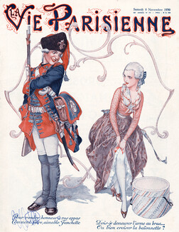 Hérouard 1930 Military Costumes, Sexy looking girl