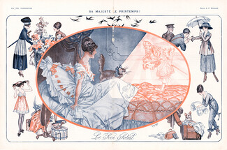 Hérouard 1917 Le Roi Soleil, "Sa Majesté Le Printemps", Spring
