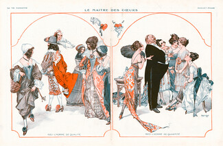 Hérouard 1921 "Le Maître des Coeurs", Ladykiller through the Ages