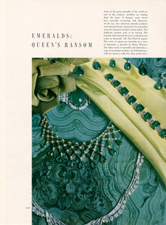Van Cleef & Arpels, Harry Winston, Jean Schlumberger 1950 "Emeralds"