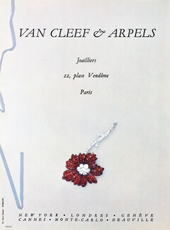 Van Cleef & Arpels 1963 Brooch, Ruby