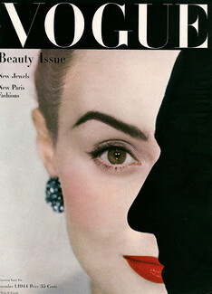 Tiffany & Co. 1944 Diamond Earrings, Vogue cover, Photo Blumenfeld