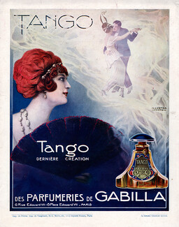 Gabilla (Perfumes) 1914 Tango Art Nouveau Style