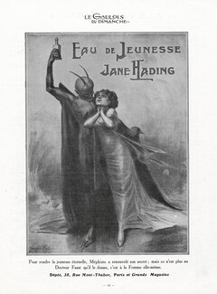 Jane Hading (Perfumes) 1913 Eau de Jeunesse, Georges Redon, Devil