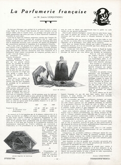 La Parfumerie Française, 1929 - Perfumes, Text by Joseph Lesquendieu, 4 pages