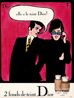 Christian Dior (Cosmetics) 1971 "Elle a le teint Dior !" René Gruau (version A)