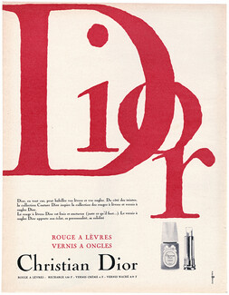 Christian Dior (Cosmetics) 1964 Lipstick, Nail Polish