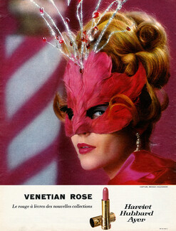 Harriet Hubbard Ayer 1964 Lipstick, Mask & Hairstyle by Alexandre
