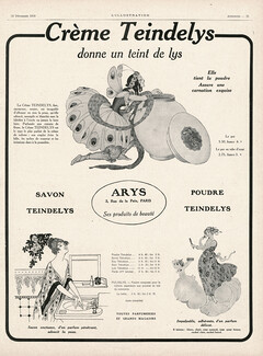Arys (Cosmetics) 1919 Gerda Wegener, Crème Teindelys