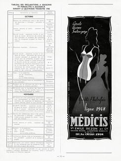 Médicis (Girdles) 1948 Jean Stetten-Bernard