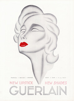Guerlain (Cosmetics) 1934 Darcy, Lipstick