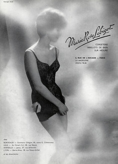Marie-Rose Lebigot (Lingerie) 1961 Combiné, Photo Georges Saad