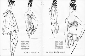 Les Secrets d'une Élégance, 1960 - Lingerie, Girdles, A La Ville Du Puy, Marie-Rose Lebigot, Scandale, Christian Dior