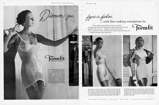 Formfit (Lingerie) 1956 Girdles, Corselette, Pantie Girdle