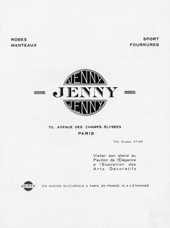 Jenny (Couture) 1925 Label