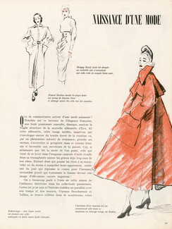 Christian Dior 1948 Manteau en lainage rouge, Rodier, Pierre Mourgue
