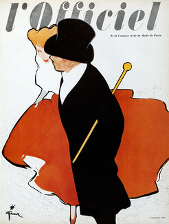 René Gruau - L'Officiel Cover (1951) Published in the 1980's