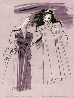 Gruau 1945 France Obré & Catherine Parel Fashion Illustration