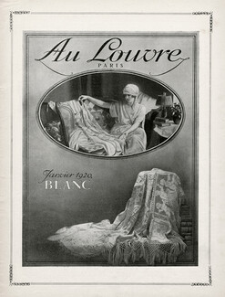 Au Louvre (Department Store) 1920 Blanc