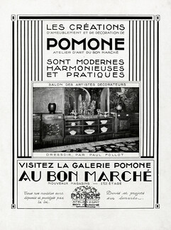 Pomone, Au Bon Marché 1926 Ameublement et Décorations, Art Déco, Paul Follot