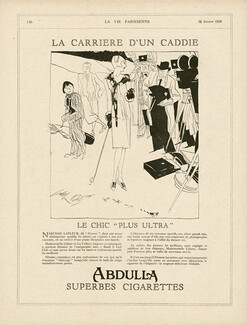 Abdulla (Cigarettes) 1928 Caddie, Golf
