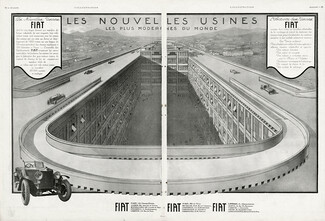 Fiat 1924 Les Nouvelles Usines, Double page