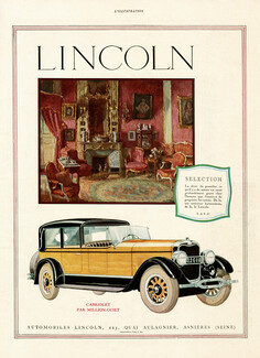 Lincoln (Cars) 1926 Cabriolet par Million-Guiet