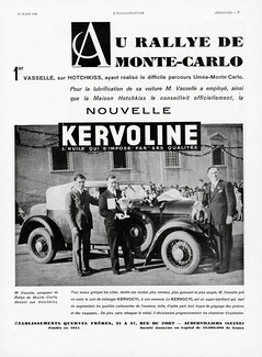 Kervoline 1932 M. Vasselle, Hotchkiss, Rallye de Monte-Carlo, Quervel Frères