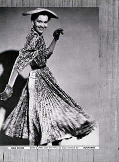 Jean Dessès (Couture) 1952 "Twill Soie", Ducharne, Jacques Decaux