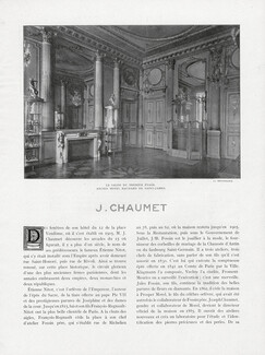 J. Chaumet, 1923 - Salon, Place Vendôme, Parure de l'Imperatrice Josephine, Tiara, Brooch, 2 pages