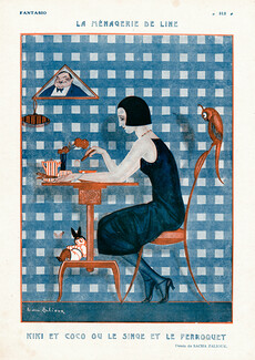 Zaliouk 1922 Kiki de Montmartre et Coco le Perroquet