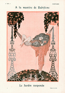 Lys 1925 le Jardin Suspendu, Babylone,Sexy Girl