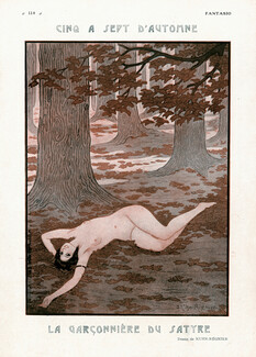 Kuhn-Régnier 1921 La Garçonnière Du Satyre, Nude Nymph