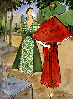Schiaparelli & Jacques Fath 1949 Summer Dresses, Bernard Blossac