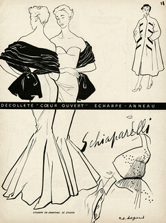 Schiaparelli 1952 Décolleté "Coeur Ouvert", Dagand