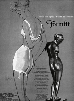 Formfit Lingerie — Vintage original prints and images