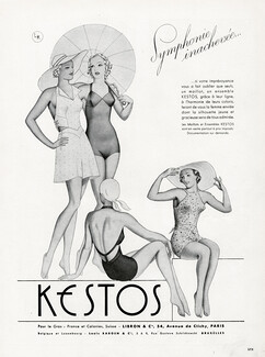 Kestos (Swimwear) 1938 Libron, Parasol