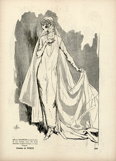 Worth 1923 Mlle de Chambure, Wedding Dress, Soulié