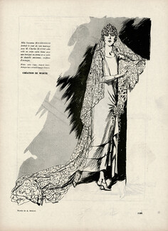 Worth 1923 Mlle Suzanne Helbronner, Wedding Dress, Soulié