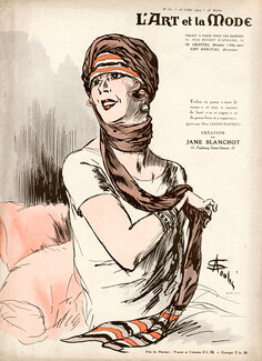 Jane Blanchot (Millinery) 1924 Turban, A. Soulié