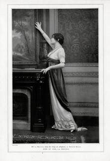 Drecoll 1913 Mlle de Mornand, Robe du soir, Photo Talbot