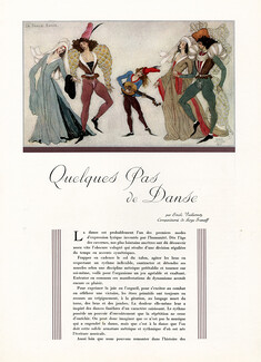 Quelques Pas de Danse, 1937 - Serge Ivanoff Dancers Medieval Costumes, Le Tango, La Valse, Le Menuet..., Texte par Emile Vuillermoz, 8 pages
