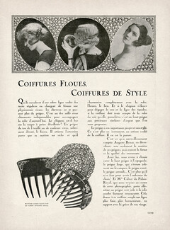 Auguste Bonaz 1921 Coiffures Floues, Coiffures de Style, Combs