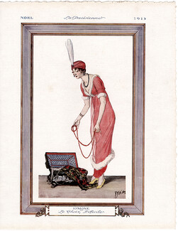 Etienne Drian 1913 Symone ou le Choix Difficile, Fashion Illustration