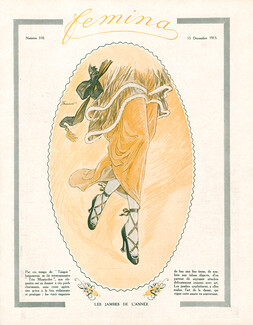 Henry Fournier 1913 Les Jambes de l'Année, Legs of the Year, Dancer