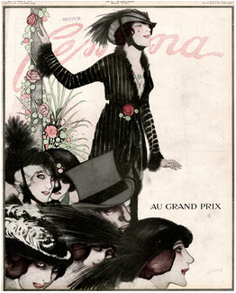 Francisco Javier Gosé 1913 Femina Cover, Fashion illustration