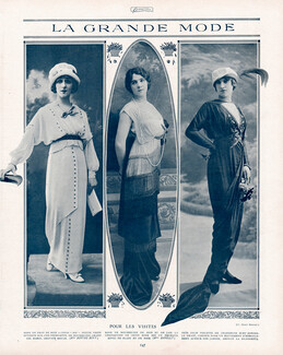 Pour Les Visites 1913 Berthe Bovy, Mlle Barelly, Photo Henri Manuel
