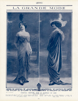 Créations Royant 1913 Manteau du Soir, Phot. d'Art Femina